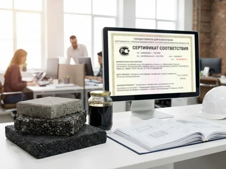 Сертификат на асфальт